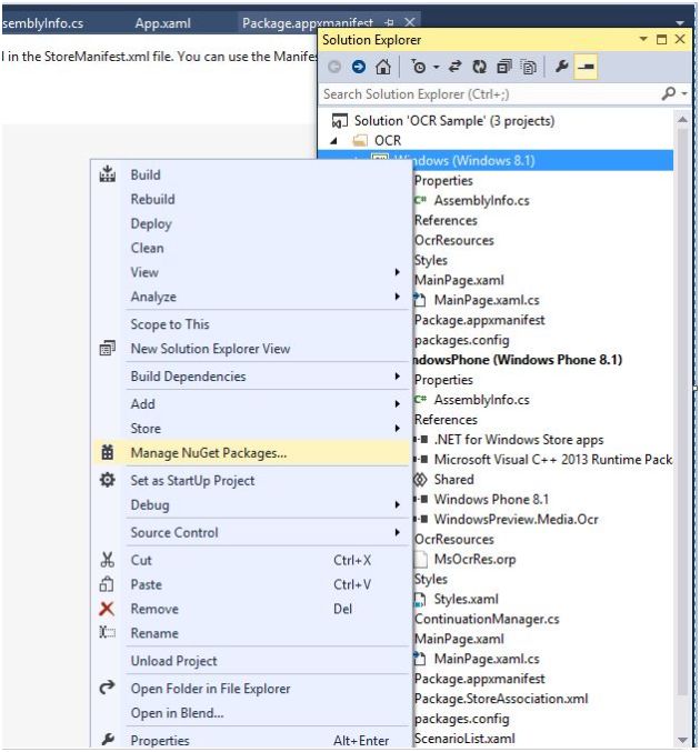 NuGet Package Manager